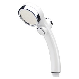 GAONA GA-FC019 Magicayo Ariene Shower Head, Water Saving, Ultra Fine Stop (Shower Hole 0.01 inch (0.3 mm), Soft to the Touch and Bathing, Low Water Pressure Compatible, Sugar White