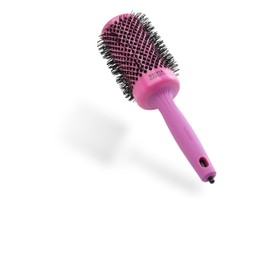 Olivia Garden Expert Blowout Shine – Pink - 55 - Ceramic Coated Round Brush for Smooth Blowout, Frizz-Free Hair & Radiant Shine