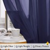 RYB HOME Sheer Curtains Scarf - Long Windows Valance for