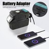Battery Adapter Converter Conversion Kit Dock Power Connector USB for
