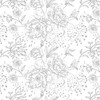 Safiyya Peel and Stick Wallpaper Boho Floral Contact Paper 196"x17.3"