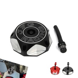 JFG RACING Billet Gas Fuel Tank Cap Cover for TTR125 00-05 20-22/TTR90 00-04/CRF150R 07-20/CRF230F 04-19/CR85R 03-07/CR125R CR250R 00-07/XR100R/50R/80R/70R 01-03-Black