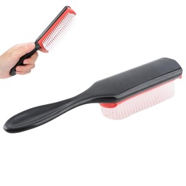 Cepillo para el Cabello Duradero de 9 Filas, Cepillo para Desenredar el Cabello Rizado de 9 Filas para Salón, Cepillo Portátil para Viajes con Nudos para el Cabello Rizado