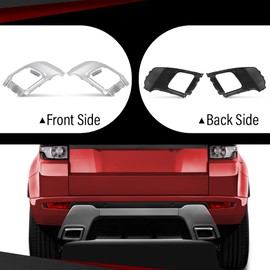 CROSSDESIGN Rear Bumper Tow Eye Cover Trim Exhaust Tip Compatible with Land Rover Range Rover Evoque 2012-2018 Fit for Dynamic model