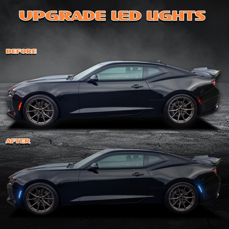 AreLokpri Front Rear Bumper Side Marker Lights Compatible with Chevy
