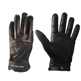 Zero Friction All Leather High Dexterity Universal-Fit Work Glove Pair, Black
