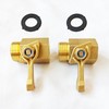 Kabter Heavy Duty Brass Garden Hose Shut Off Valve, 3/4