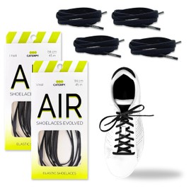Caterpy Air 2.0 Flat Elastic Shoelaces – Anti-Slip Design for Kids & Adults, Casual and Athletic Shoes