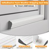 1 Pack*16.4 Ft Self-Adhesive Wedge Foam Window Weather Stripping Door