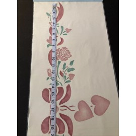 American Home Stencils Megans Hearts And Sheets American Home Stencils Paint Plastic Wall 3 Layers