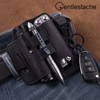 Gentlestache Belt Sheath, Practical EDC Leather Belt Organizer with Multitool
