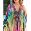 ZaisuiFun Beach Dress Women's Summer Long Kaftan Maxi Dress Boho
