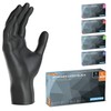 100 x ARNOMED Disposable Gloves L, Latex Gloves Black (Pack