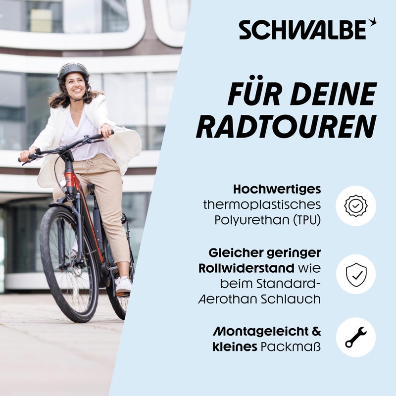 Schwalbe Aerothan Plus Tube 20 Inch AV7E+ High-End Bicycle Inner