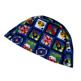 Swim Cap, Kids, Swimming Cap, Kids, Stretchable, Swimming Cap, Kids, Boys, Infants, Swimming Cap, Kids, UV Protection, Anti-Slip, Navy Blue