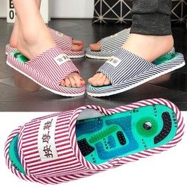 Indoor Acupressure Arch Support Slippers - EVA for Leg Swelling & Flat Feet Relief Acupressure Slippers (Women's) 2ea