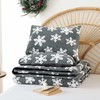 JANZAA Christmas Bedding Full Size Comforter Sets Velvet Dark Grey