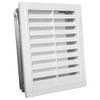 Upmann Ventilation Grille, White Plastic 10X28 M Installed flie. 50164