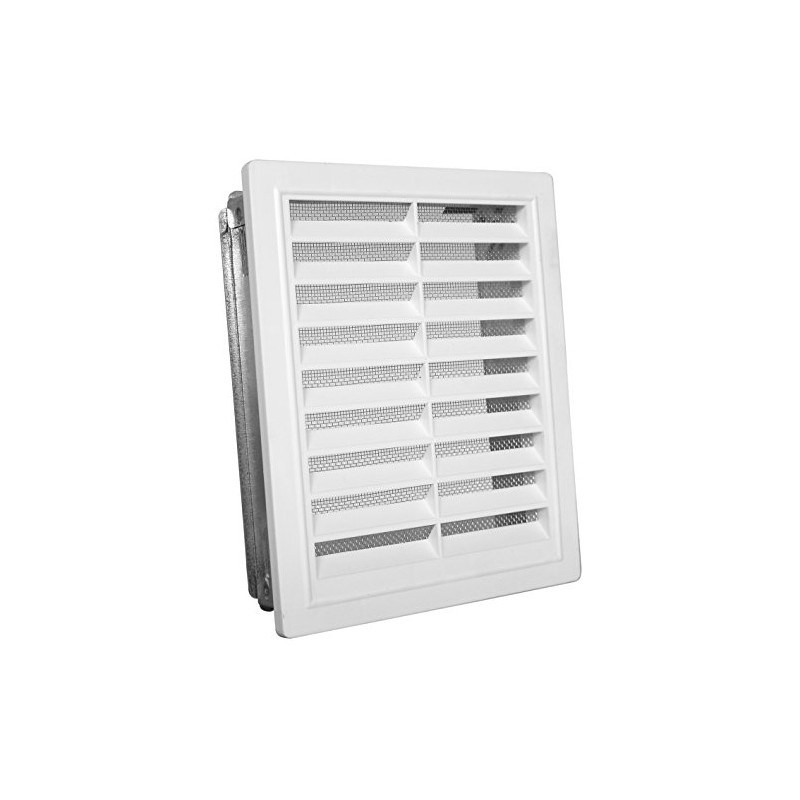 Upmann Ventilation Grille, White Plastic 10X28 M Installed flie. 50164