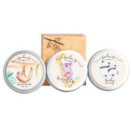 Balm's Basic Kit - Set de 3 Pomada para Dormir, Respirar y Piel Sensible Bálsamos 25g Dreams, Breathe y Baby