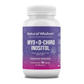 NW Myo & D-Chiro-Inositol en Combinación 40: 1 Myo Inositol con Coenzima Q10 | 180 Capsulas de 725gr | Sin Gluten Sin Soya Sin Lacteos | Ingredientes 
