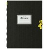 Maruman Sketchbook F4 Art Spiral Drawing Paper, Thick, Black, 24