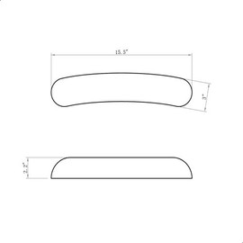 DIR Manicure Table Armrest Pad, Nail Table Pad, Black