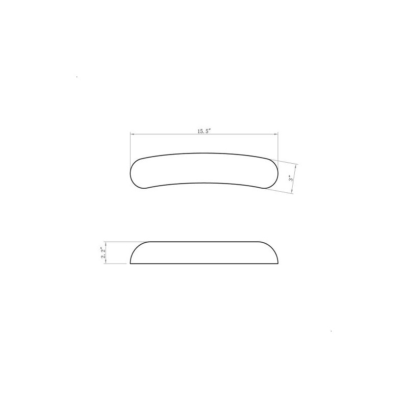 DIR Manicure Table Armrest Pad, Nail Table Pad, Black