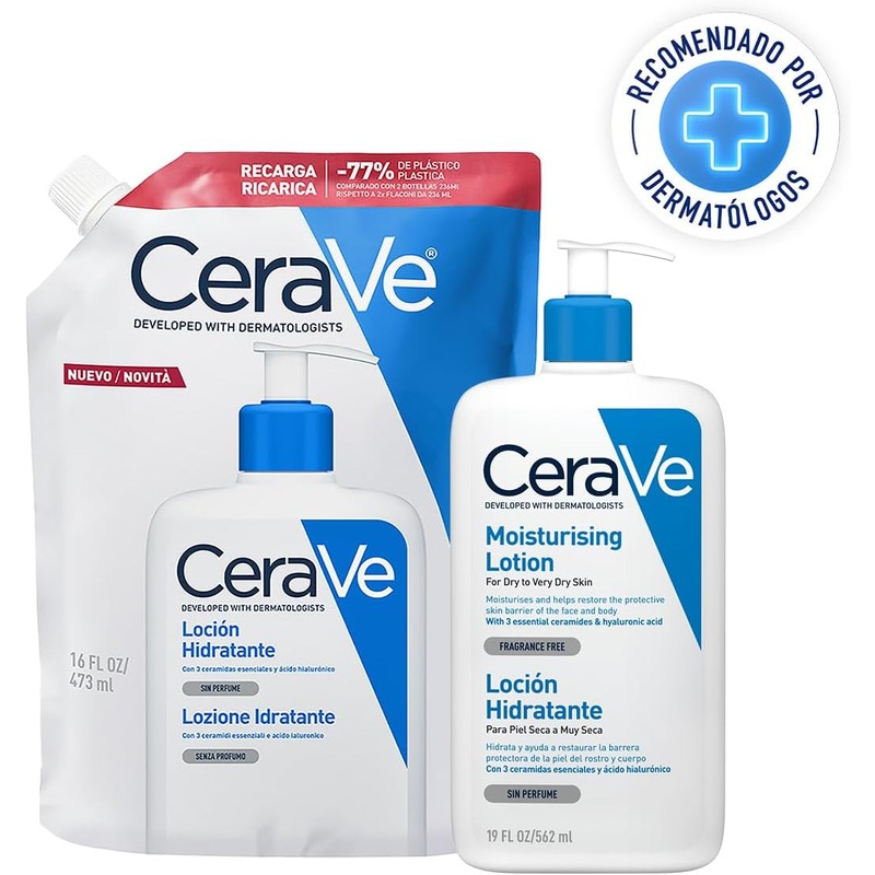 CeraVe Refill Loción Hidratante 16oz | Piel Normal a Seca