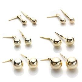 9ct Yellow Gold Andralok 5mm Ball Stud Earrings/Studs