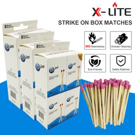 Pocket Matches, 960 Count (24 Boxes, 40 Matches per Box) - Perfect for Camping, BBQs, and Everyday Use - Long-Lasting and Reliable Fire Starter