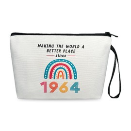 JEKUGOT 60th Birthday Gifts for Women, 60th Birthday Gift Bags for Women,1964 Women Birthday Gifts,60th Birthday Makeup Bags Gifts for Women, Female Birthday Gifts Travel Gifts Small Gifts for Women