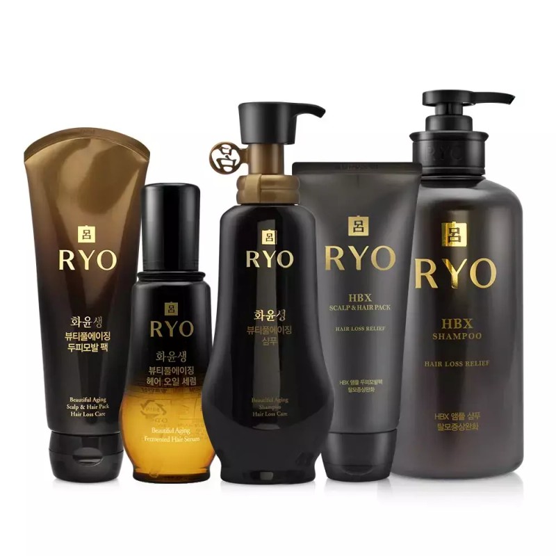 Hwayunsaeng 려 화윤생 뷰티풀에이징 샴푸 350ml 모발팩 오일세럼 택1 [02.두피모발