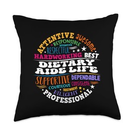 Dietary Aide Life Appreciation healthcare workers Dietitian Throw Pillow