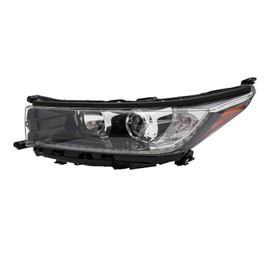For 2017 2018 2019 For Toyota Highlander Left Headlamps LED Headlamps Headlights Left light Replacement, Projector LED Headlight, Black Housing Clear Lens Front Head Light Lamp