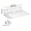 6 Inch White Floating Wall Shelf, Rustproof Aluminum Alloy Wall
