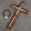 Asterom St Benedict Crucifix Wall Cross - Handmade Saint Benedict