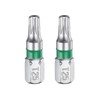sourcing map 2pcs Torx Screwdriver Bit T25H 1/4" Hex Shank