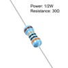 sourcing map 100pcs 30ohm Resistor, 1/2W 1% Tolerance Metal Film