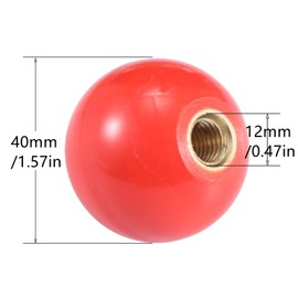 Mezfrguo 2 Pcs Red Gear Shift Lever Ball Knob Replacement for R161382 72358 50864 Compatible with John Deere Tractor