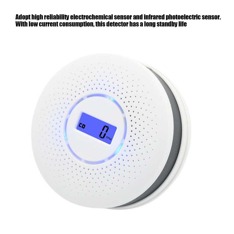 Home Automatic Carbon Monoxide Detector CO Alarm Detector with LCD