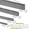 ZOMPAGO Brush Weather Stripping,0.9 in x 0.4 in x 32.8