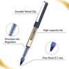 EYEYE Black Rollerball Pens 12 Pack 0.7mm Medium Point, Quick