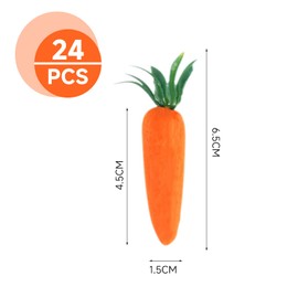 HINFHI 24 Pieces Of Simulated Carrots, Creative Decorations, Party Supplies, Photo Props, Children'S Toys.