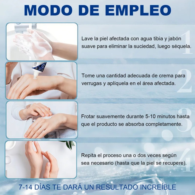 Crema Para Verrugas Elimina Eficazmente Y Cuida La Piel 20g