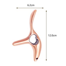 Smavles Trigger Point Massager, Gua Sha Stainless Steel Gua Sha Stone with Ergonomic Handle, Trigger Points Guasha for Face, Neck, Shoulders, Back, Arms, Legs, Muscle Relaxation