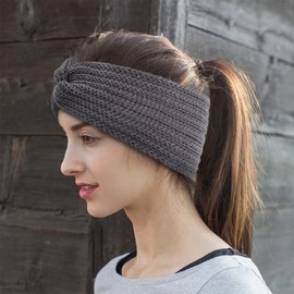 Pack of 4 Women's Winter Knitted Headband Hair Bands Wide Ear Warmers Crochet Elastic Hair Accessories