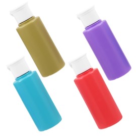FOMIYES Travel Essential 4 Piece Dispensing Bottle Set Squeeze Bottles Leakproof Cap