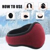 Metog Winter Earmuffs Unisex Foldable Polar Fleece Earwarmer Adjustable Ear
