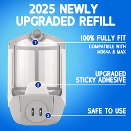 ZVVN 16 Pack Refill Cartridges, Refills Compatible with Indoor Light M364A and Max, Replacement 100% Fit (16 Refill Cartridges)